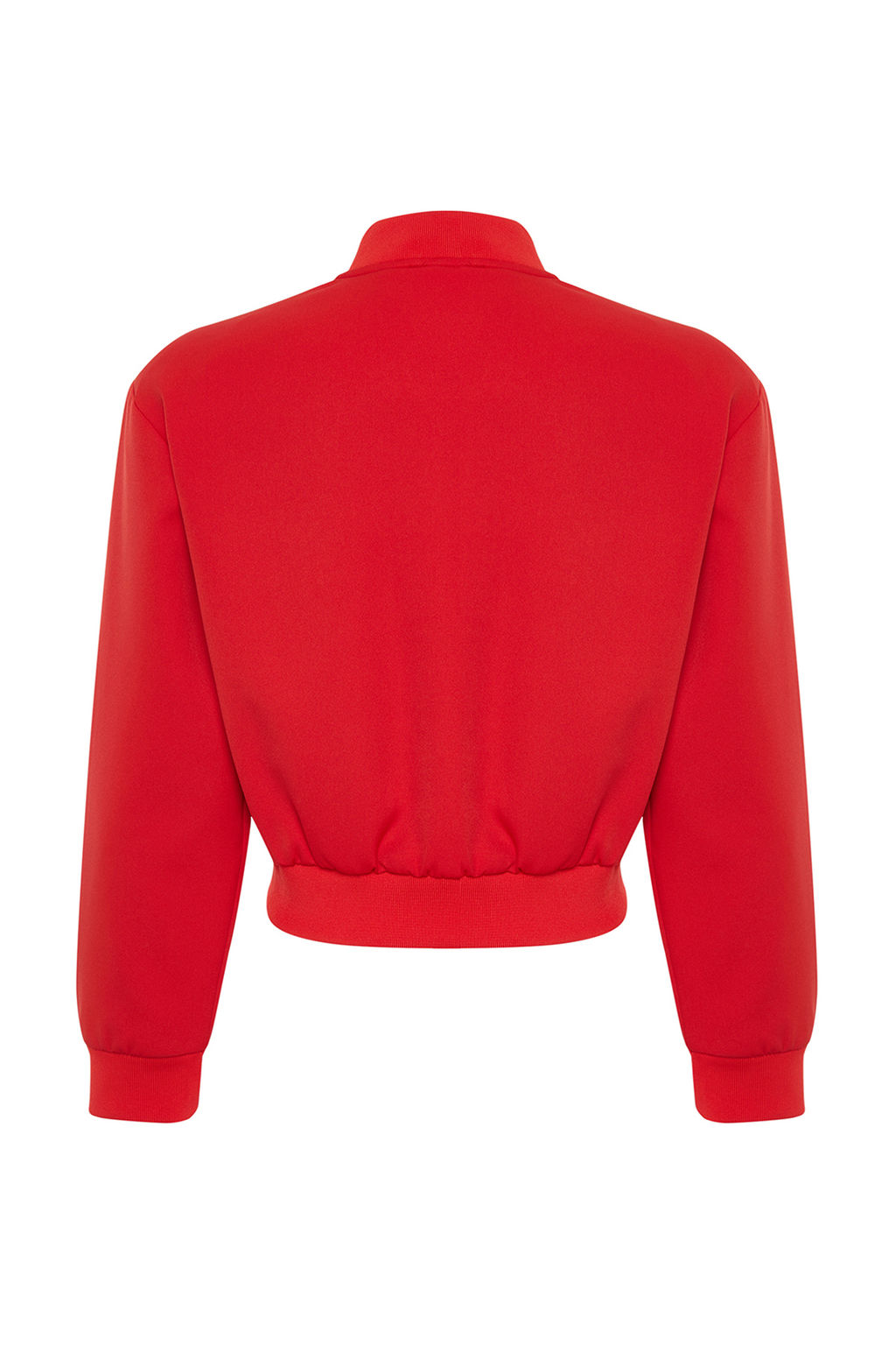 TRENDYOLMILLA Ekru Crop Ince Bomber Mont TWOSS24MO00032 фото 8