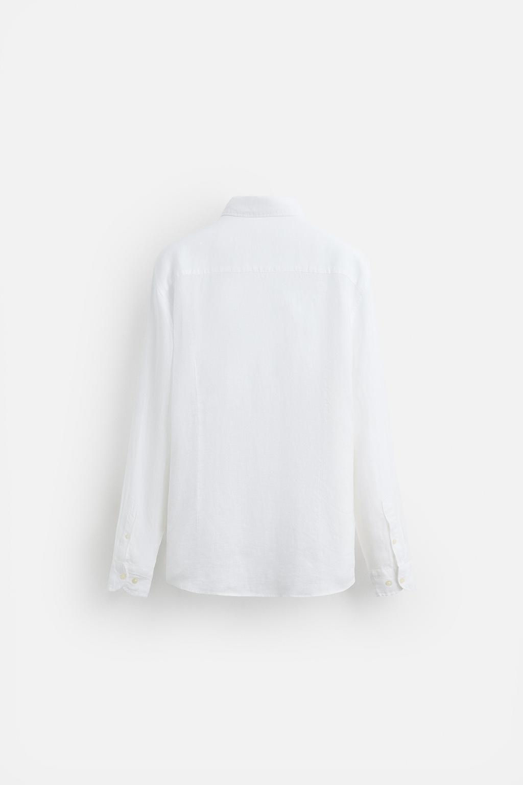 100% LINEN SHIRT - Zara фото 2