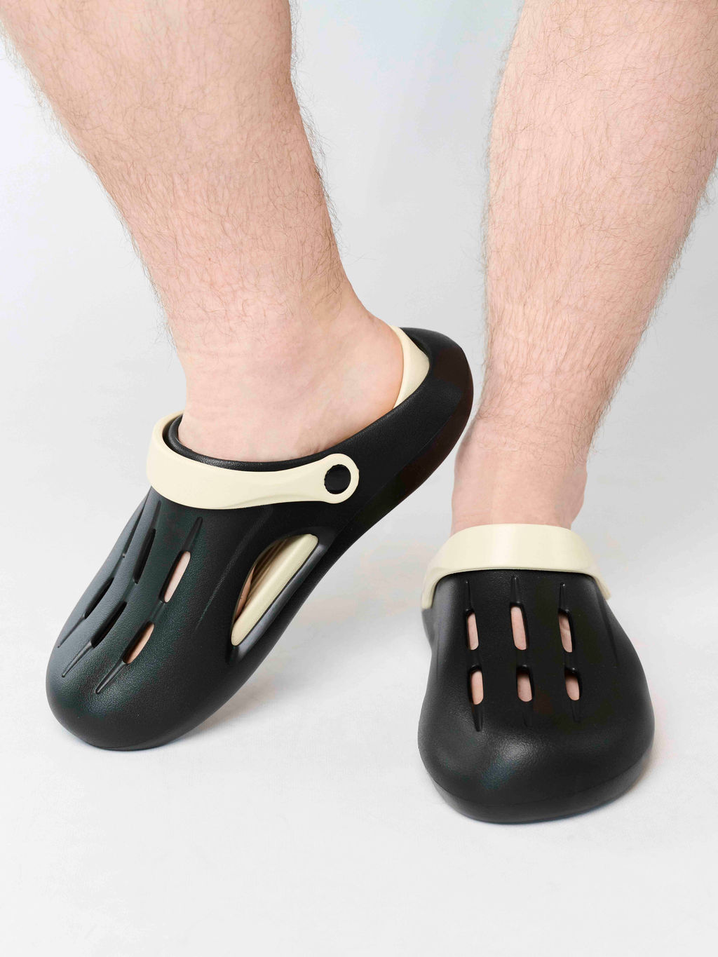 Сланцы мужские из ЭВА, черно-бежевые (Арт. 5096SST)