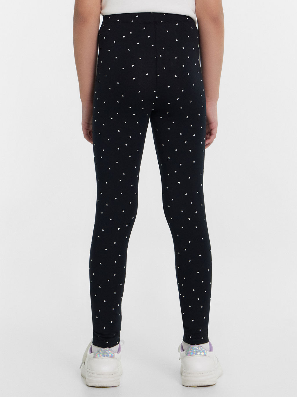 Легинсы для девочек черные с сердечками - Mark formelle фото 4