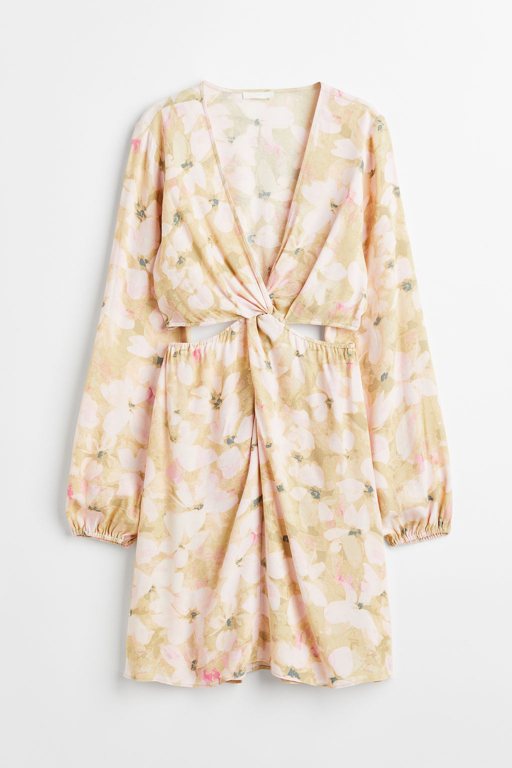 Vestido cut-out con nudo decorativo