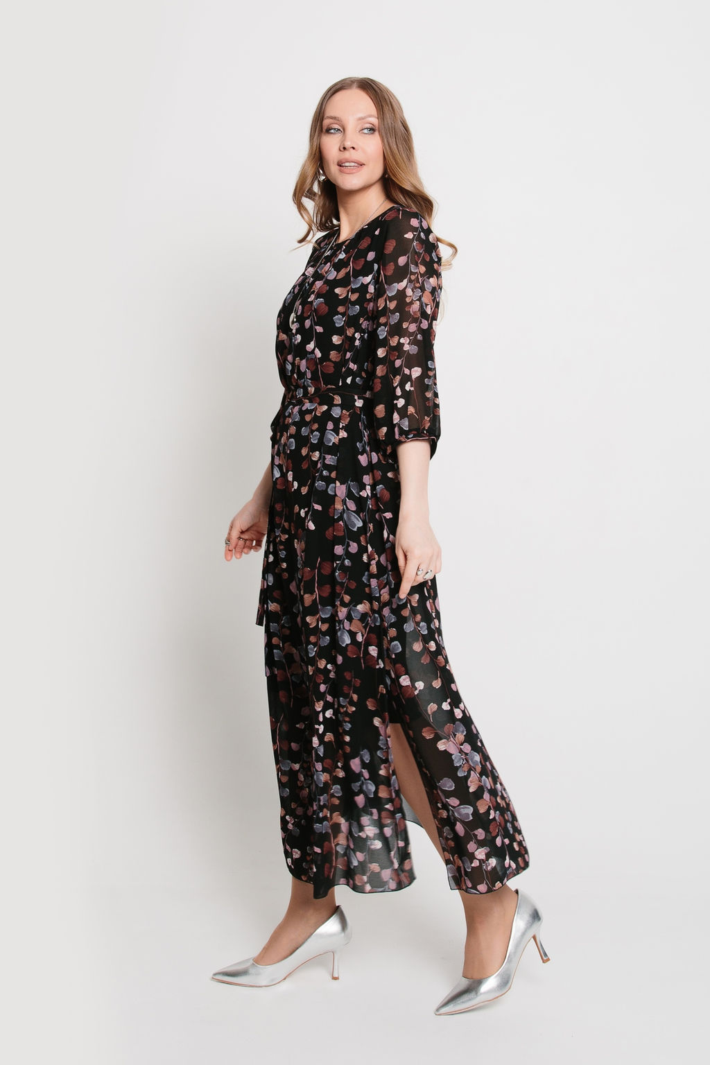 шифон+трикотаж Платье - Prima linea фото 9