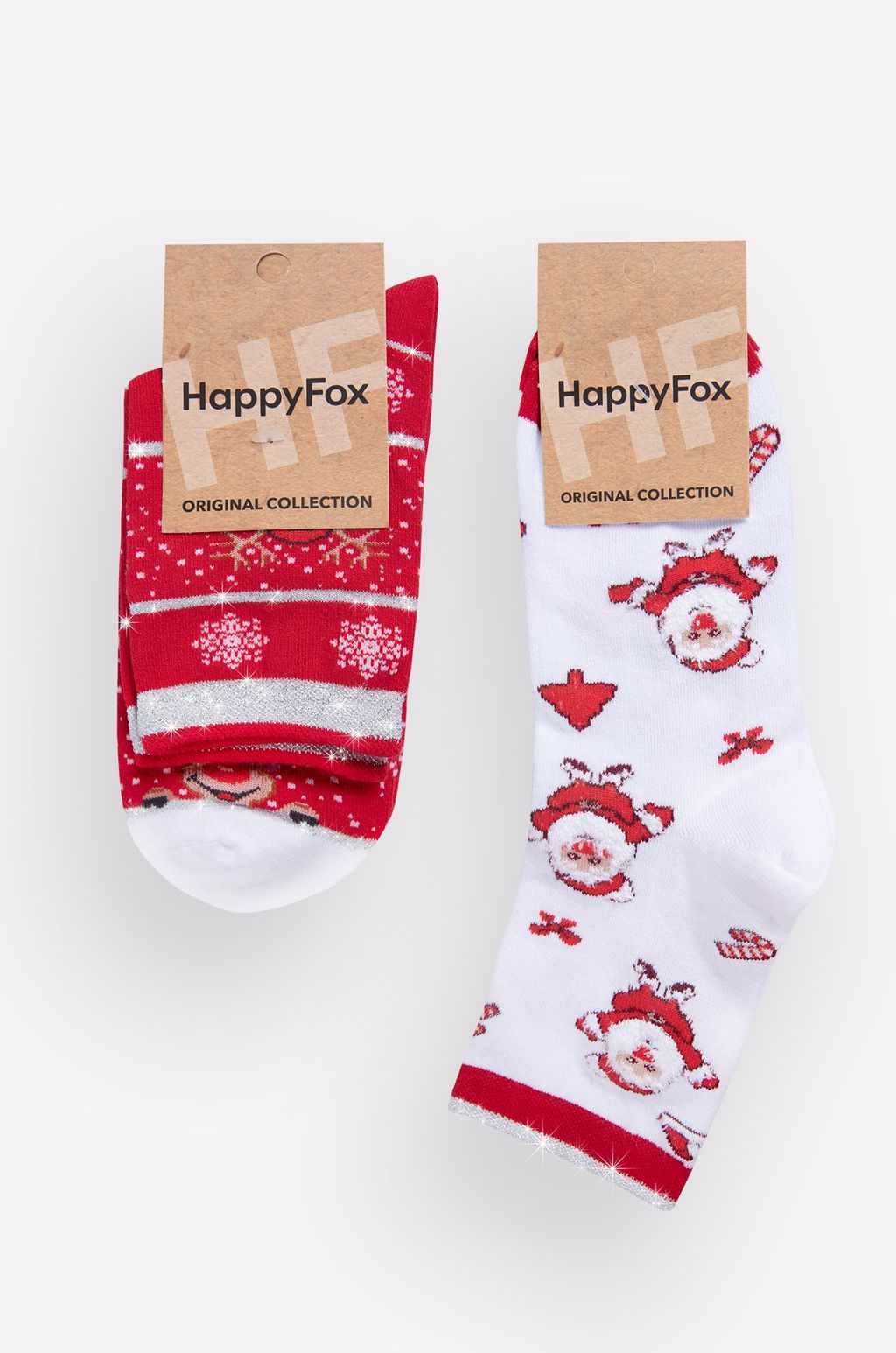 Набор женских носков с люрексом 2 пары Happyfox