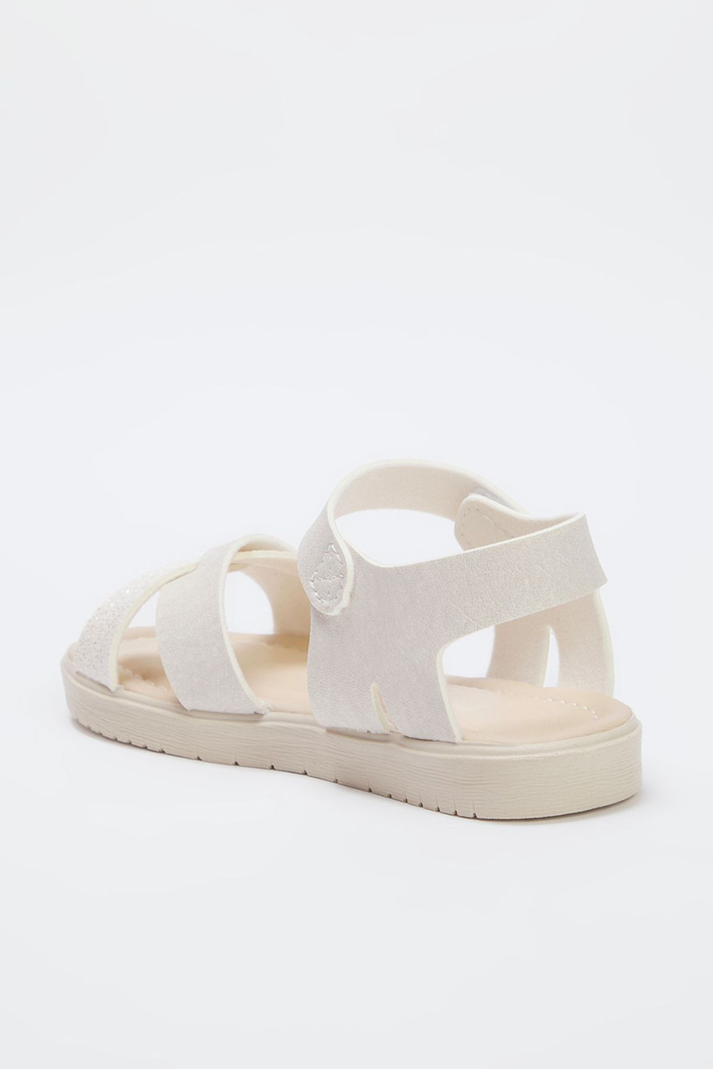 Trendyol Shoes Bej Sim Detayl? Capraz Bantl? Buyuk K?z Cocuk Kids Sandalet TAKSS25SD00026 - Trendyolmilla фото 6