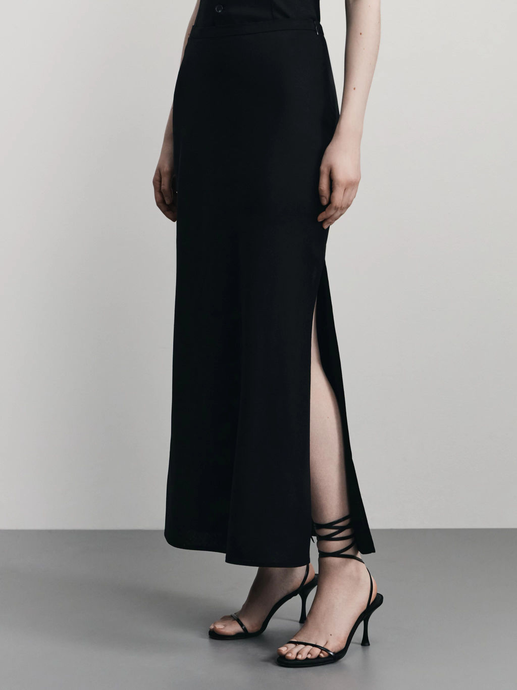 Юбка миди изо льна / Zarina фото 3