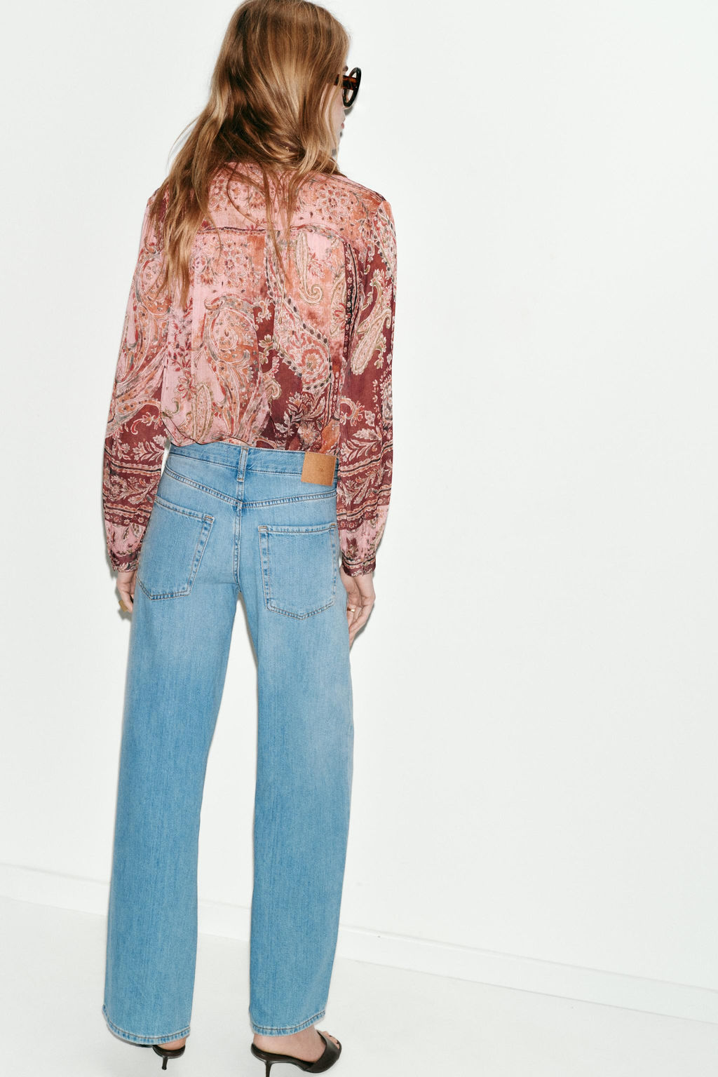 Z1975 WIDE-LEG LOW-RISE JEANS - Zara фото 6