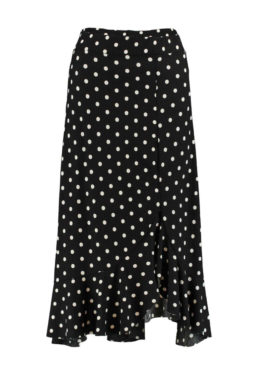 TRENDYOLMILLA K?rm?z? Bask?l? Buzgu Detayl? ve Volanl? Yuksek Bel Esnek Etek TWOSS21ET0029 фото 15