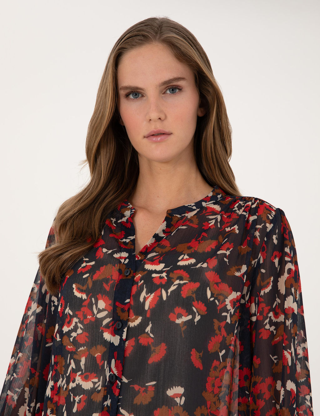 Lacivert Comfort Fit Bluz - Pierre cardin фото 2