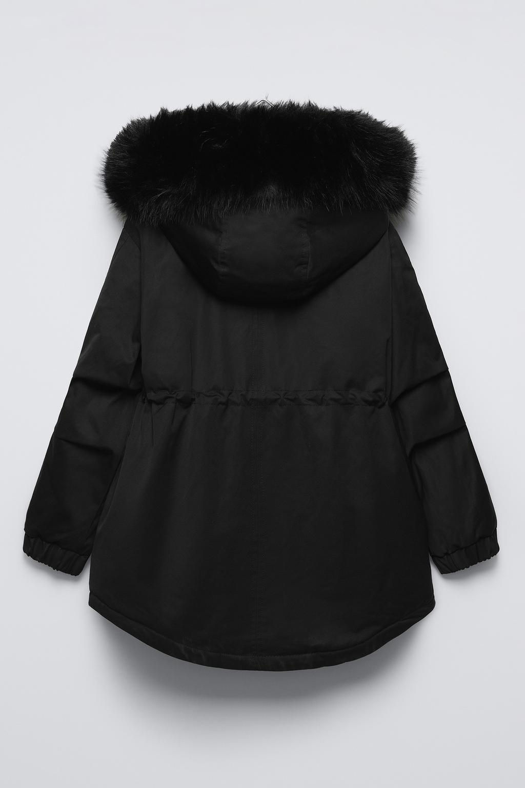 PARKA WITH FAUX FUR HOOD - Zara фото 3