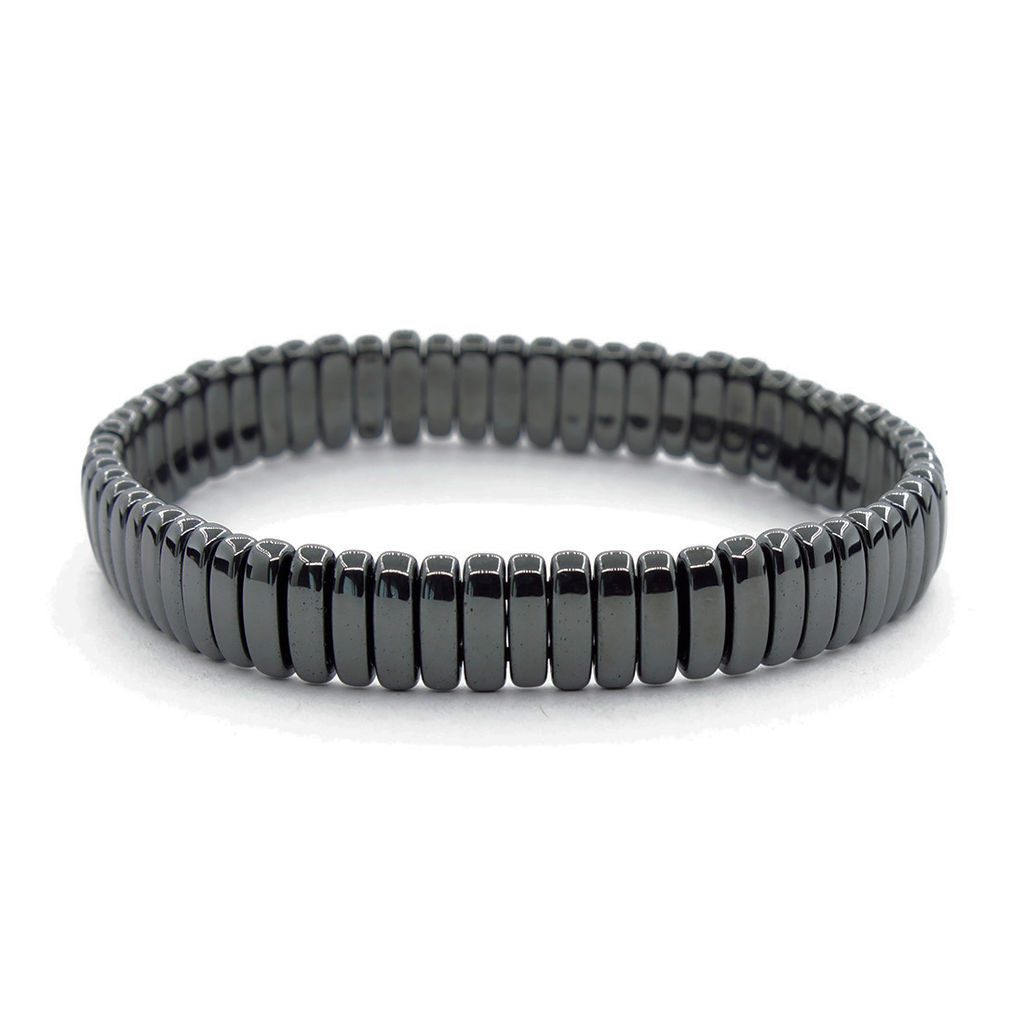 Браслет "Мета" 10мм гематит овальный малый