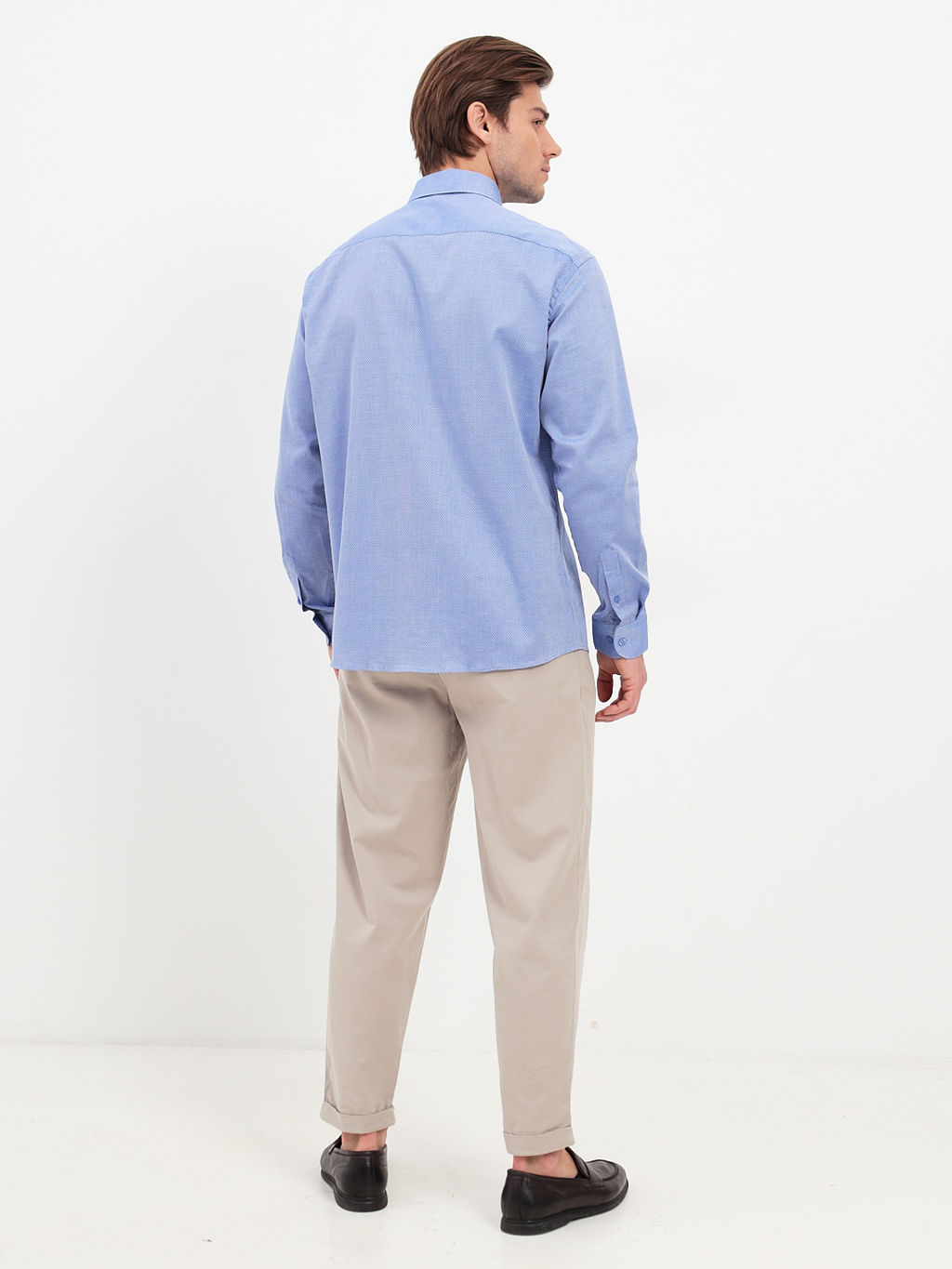 Сорочка мужская длинный рукав GREG 213/231/8705/Z  фото 6