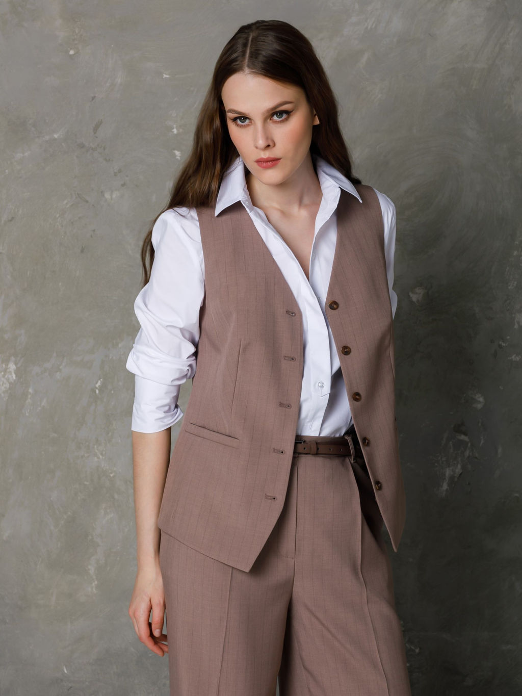 Жилет в полоску - Stilla фото 10