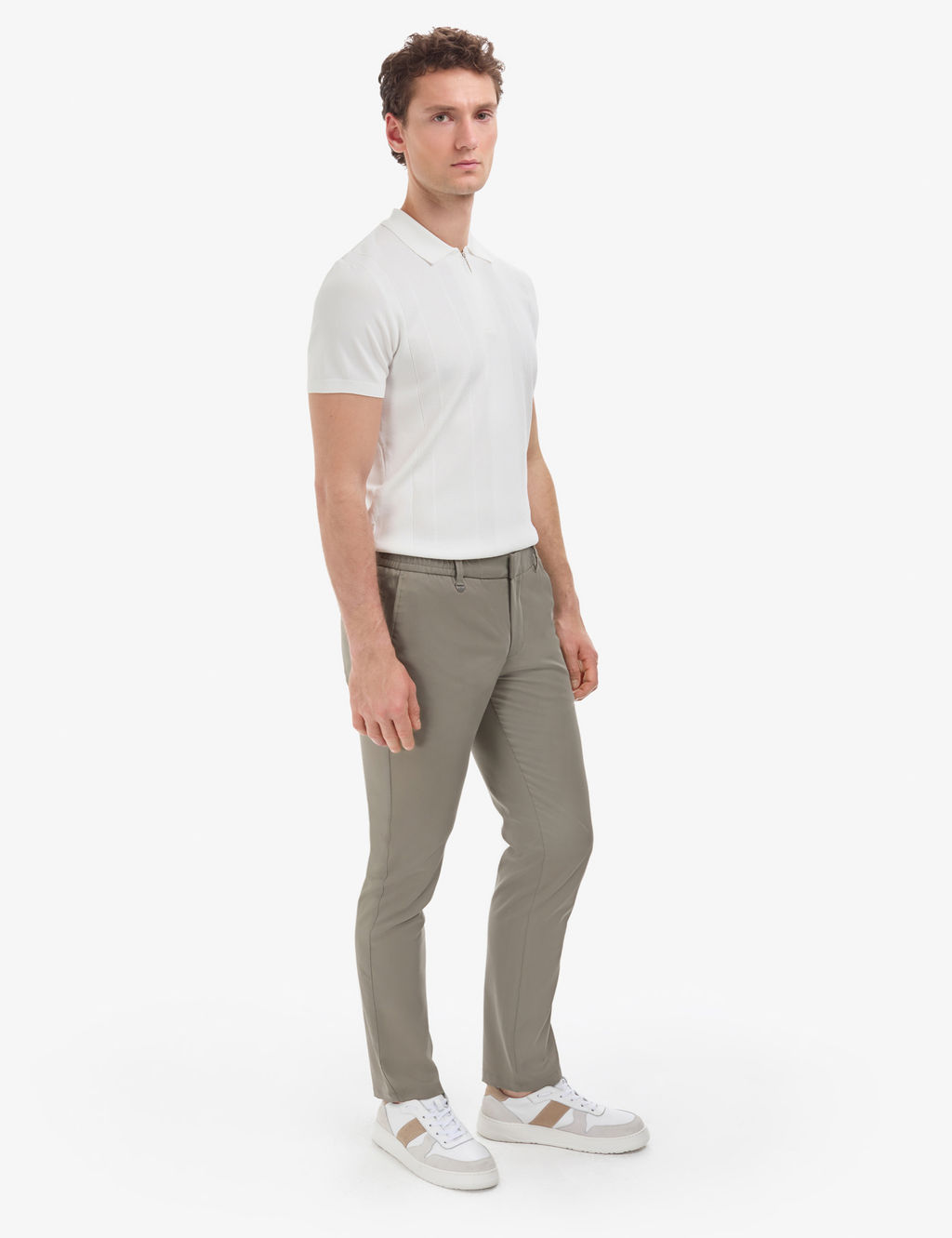 Haki Slim Fit Klasik Jogger Pantolon