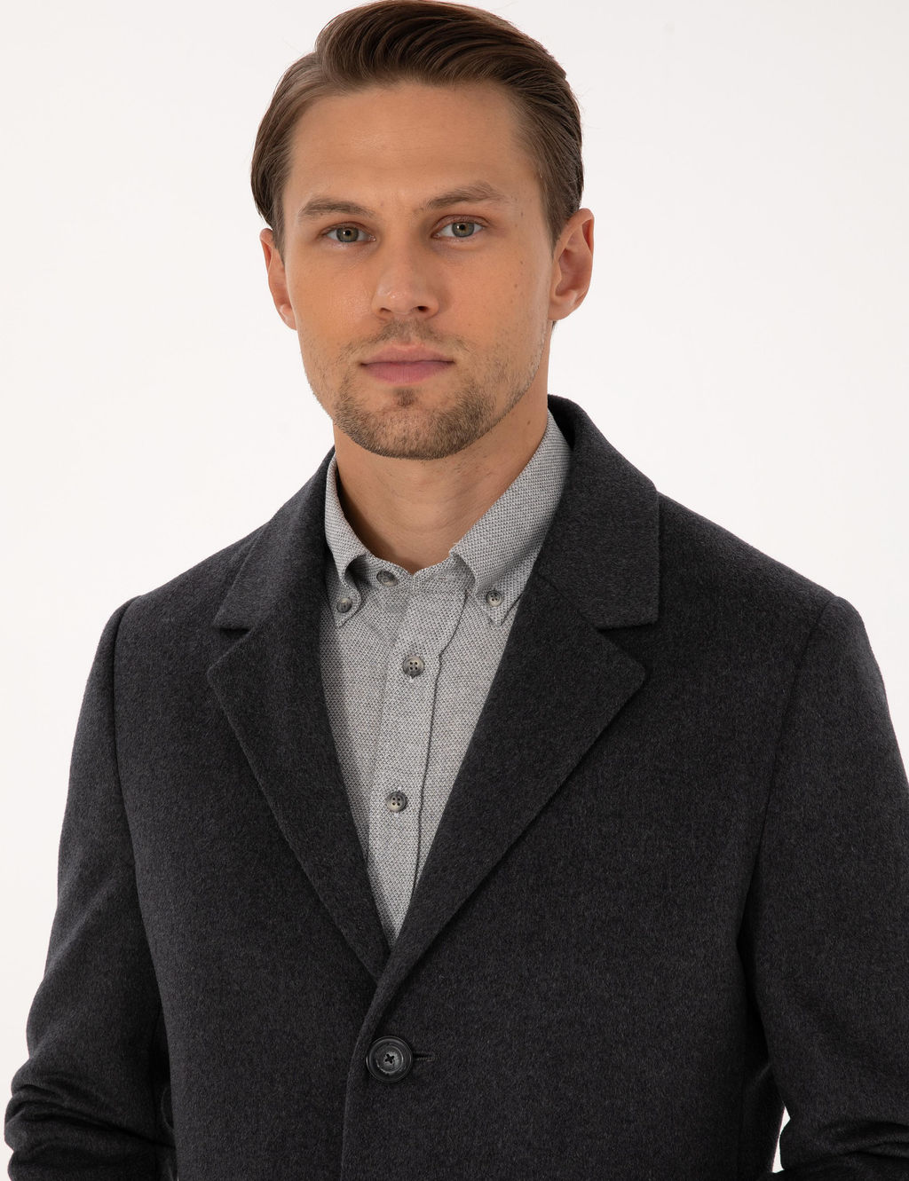 Antrasit Ex. Slim Fit Ka_e Kaban - Pierre cardin фото 2