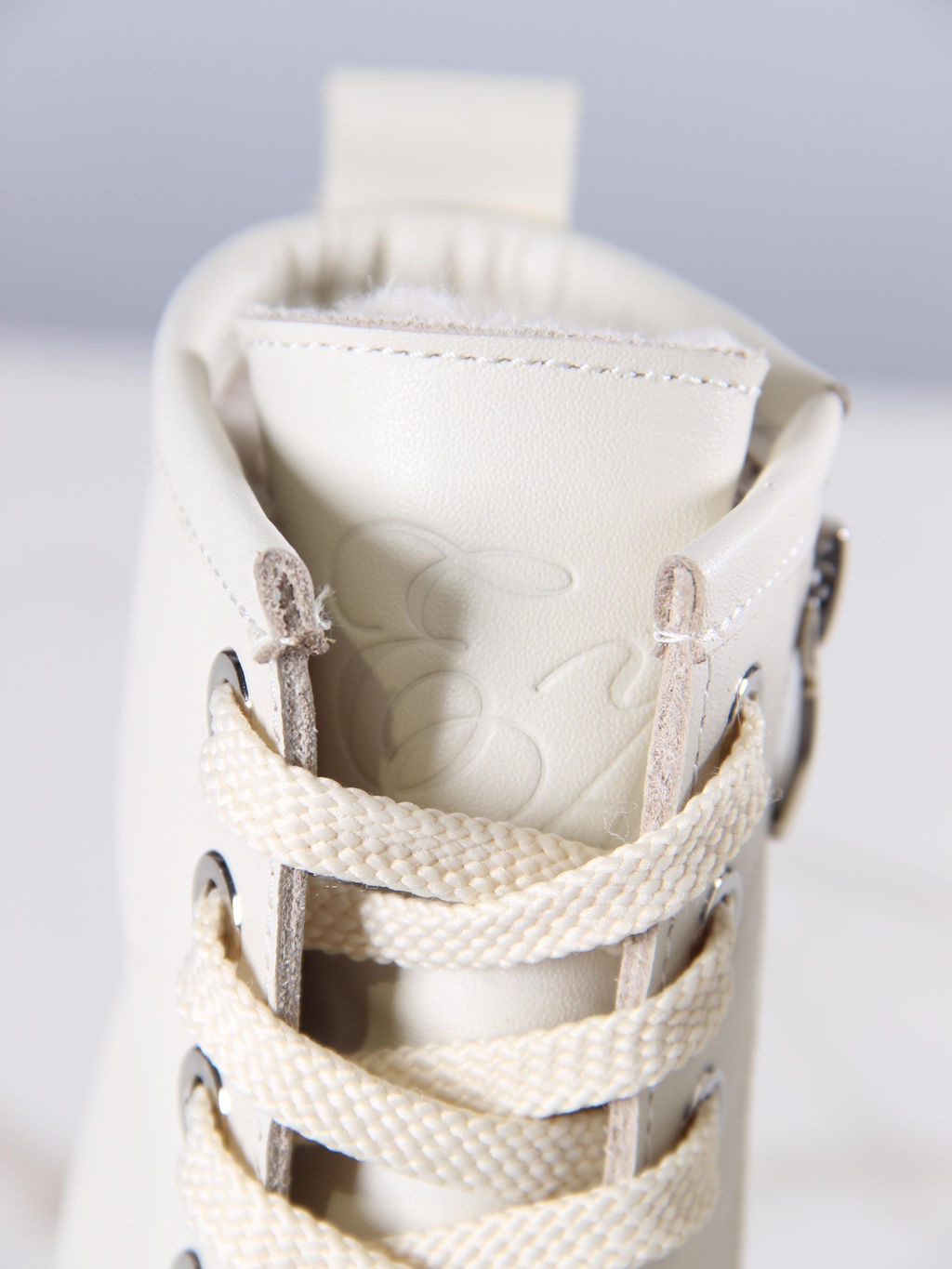 Ботинки 329.зиплайнbe.Бежевый/байка