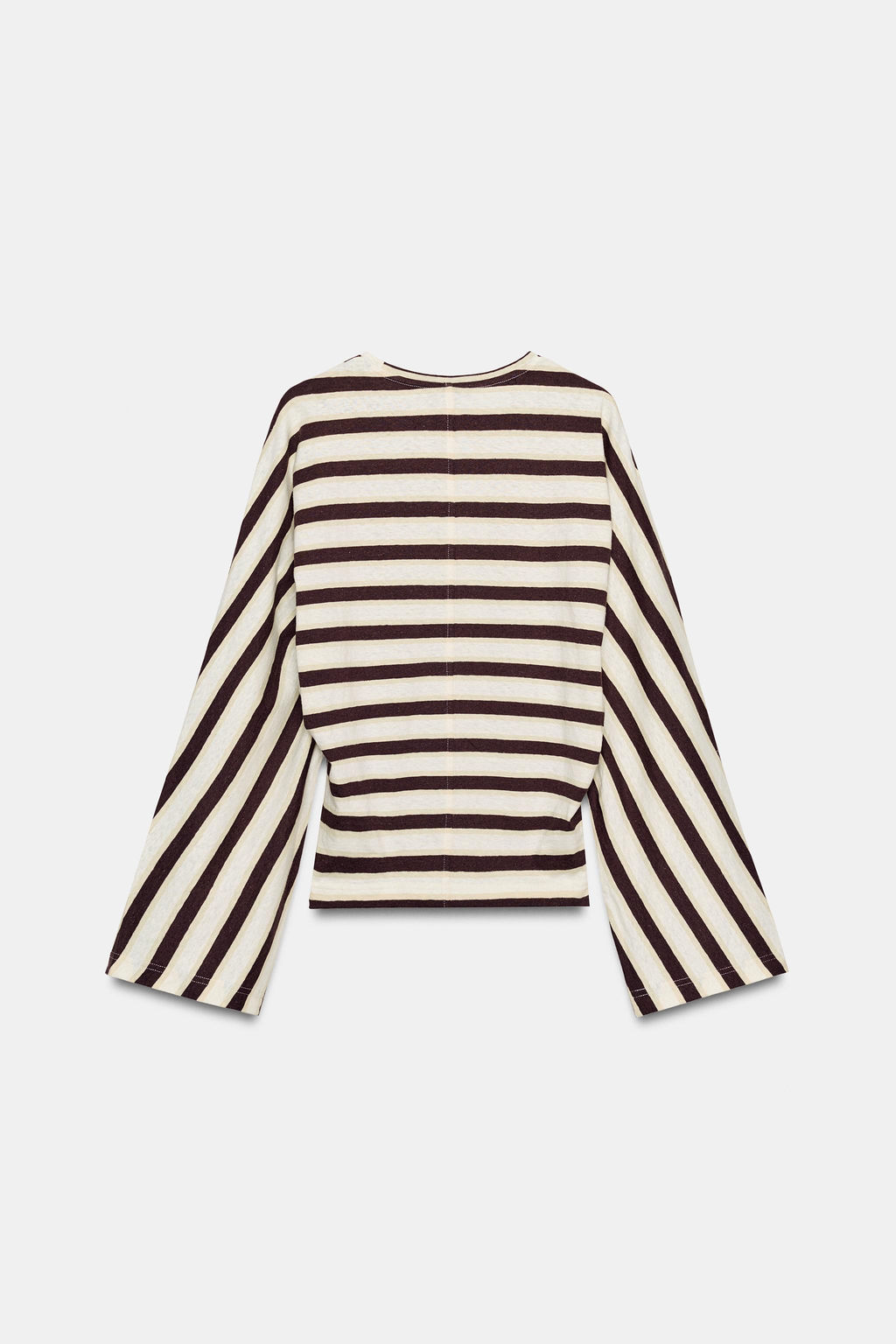 CAMISETA RAYAS ALGOD?N Y LINO / rayas - Zara фото 7