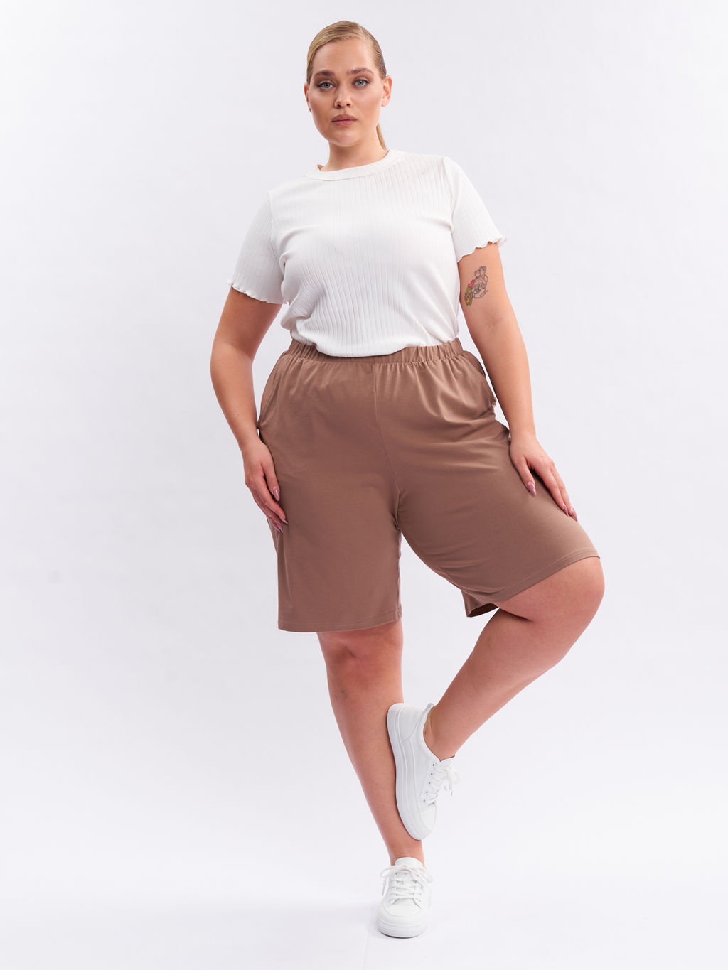 Шорты хлопковые THC02102BRW19 - Артесса фото 8