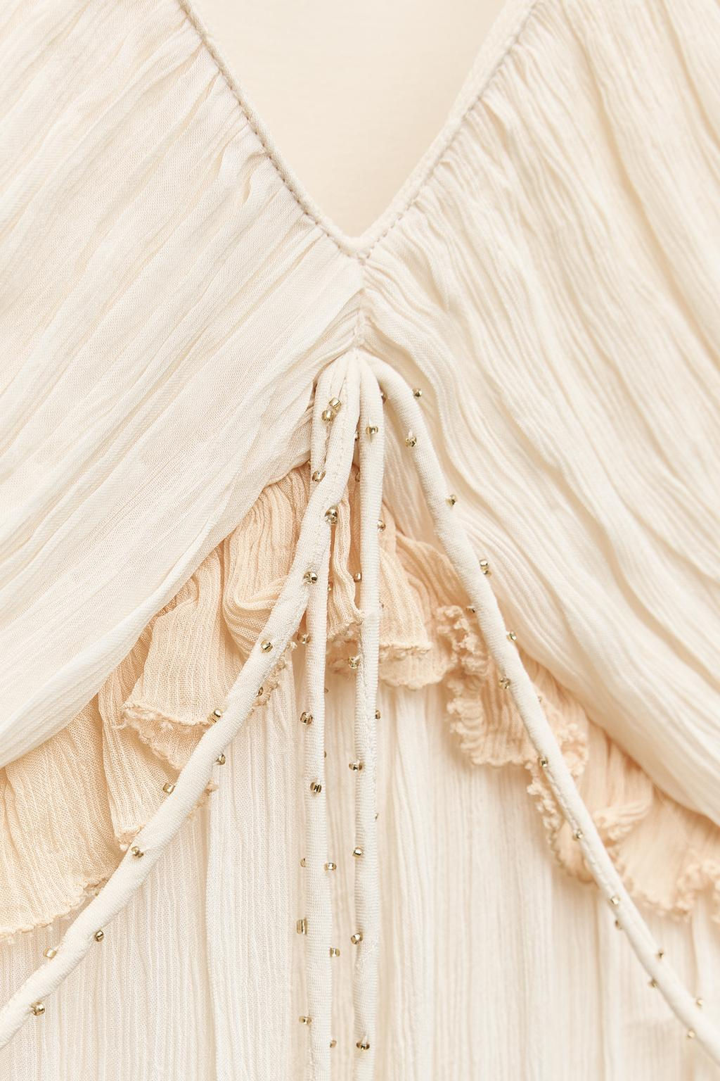 ZW COLLECTION CONTRAST MIDI DRESS - Zara фото 9