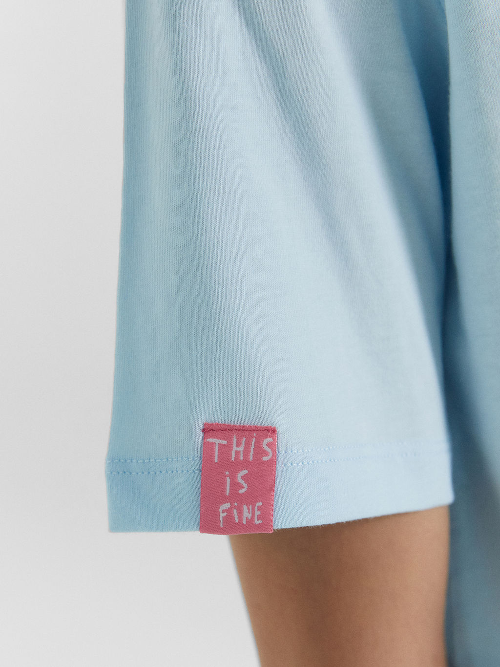Комплект женский (футболка, шорты) голубой с печатью голубое небо +печать 592536 - Mark formelle фото 7