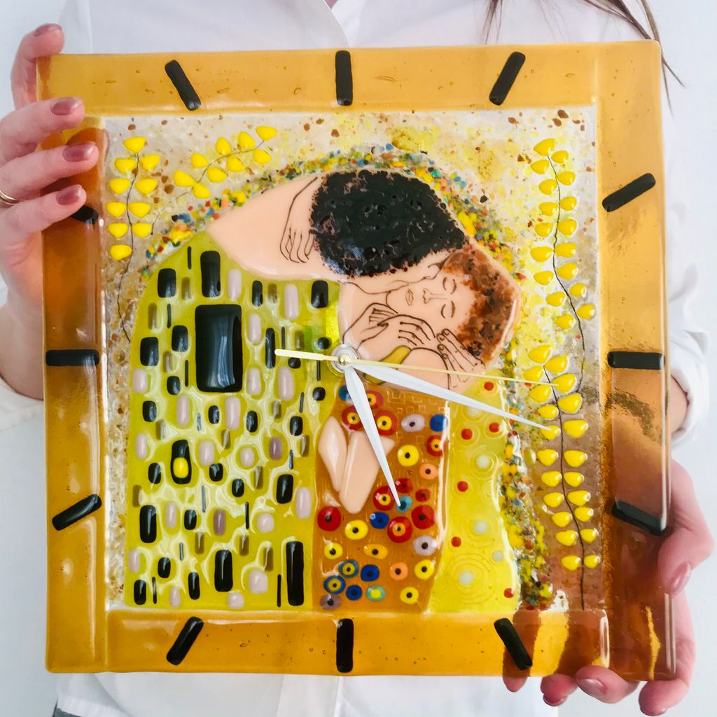 Настенные часы Поцелуй - Стрекоза фото 2