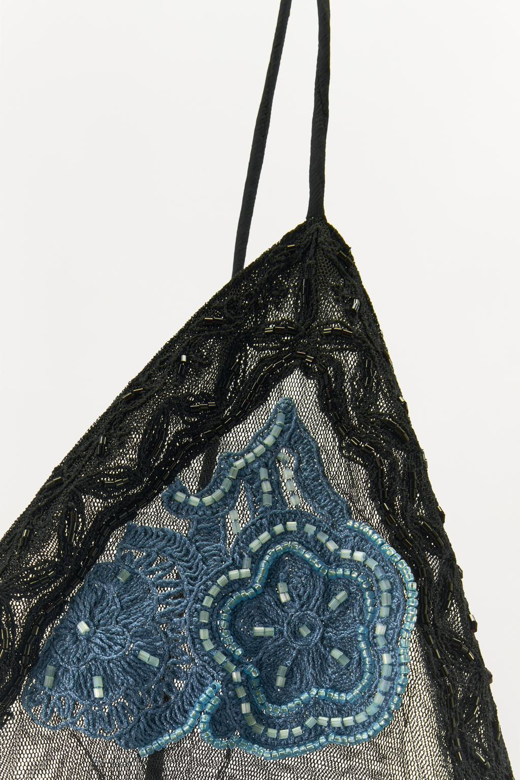 DRESS WITH CONTRAST EMBROIDERY AND BEADS - Zara фото 6