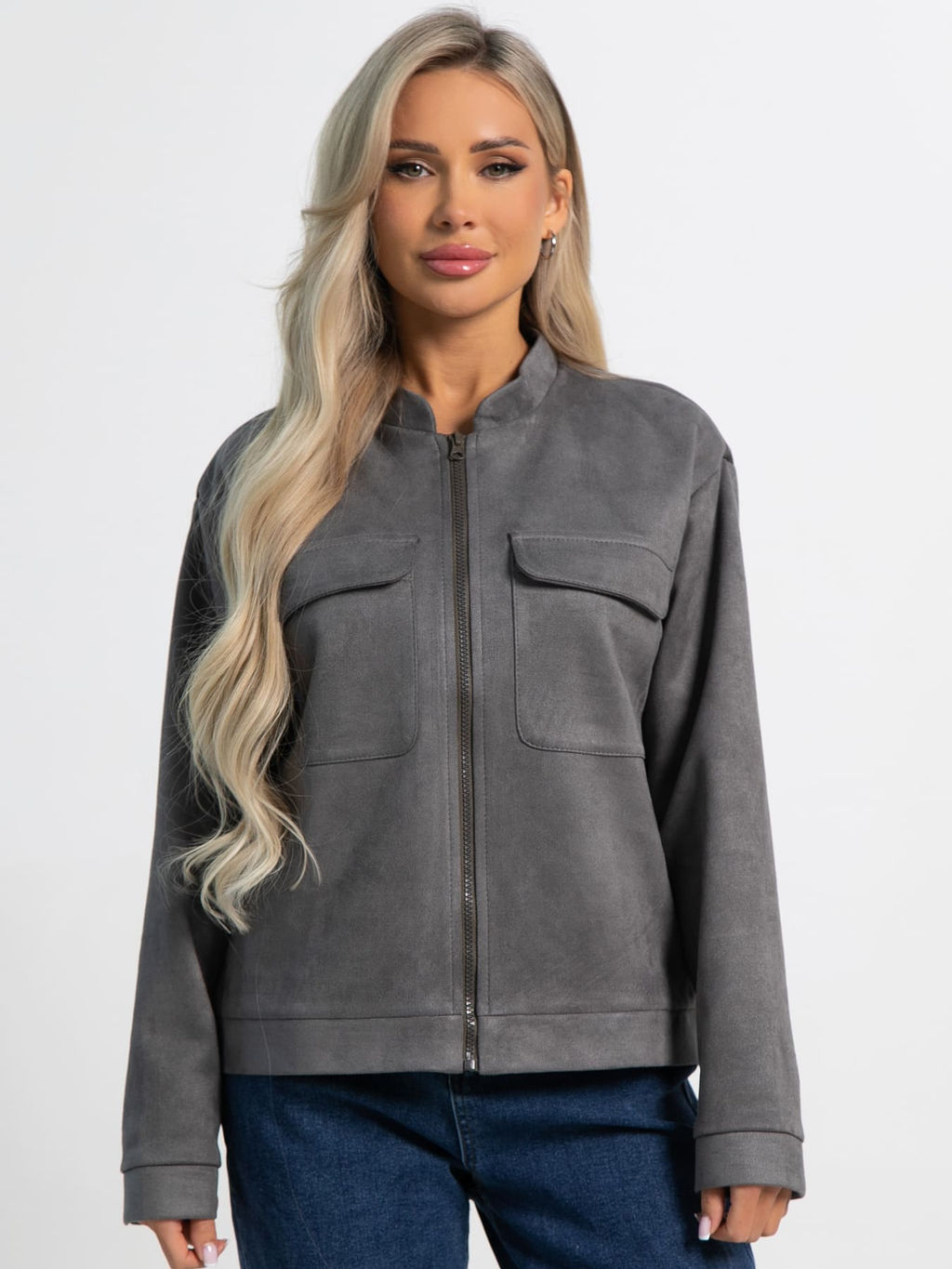 Бомбер Александра (графит) Б15302-2М