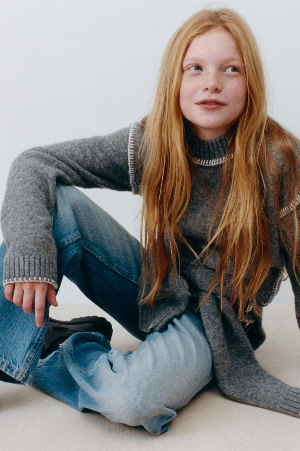 KNIT JUMPER WITH CONTRAST EMBROIDERY - Zara фото 6