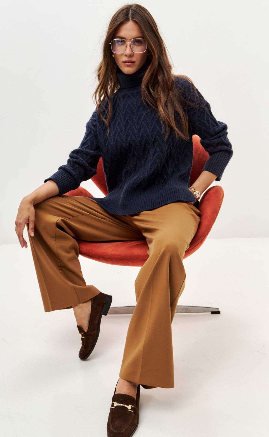 Джемпер F522-1502 d.blue - Fine joyce фото 9