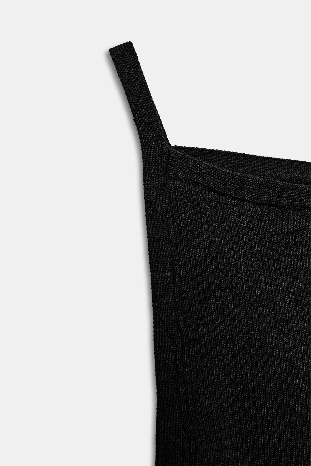 TOP HALTER PUNTO RIB / Negro - Zara фото 9