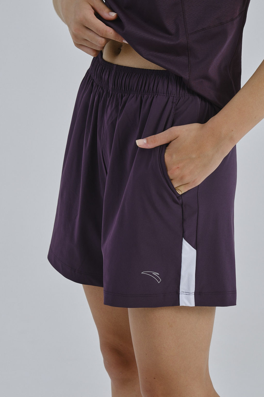 Шорты текстильные Темно-фиолетовый ADVANCED RUNNING Woven Shorts - Anta фото 3