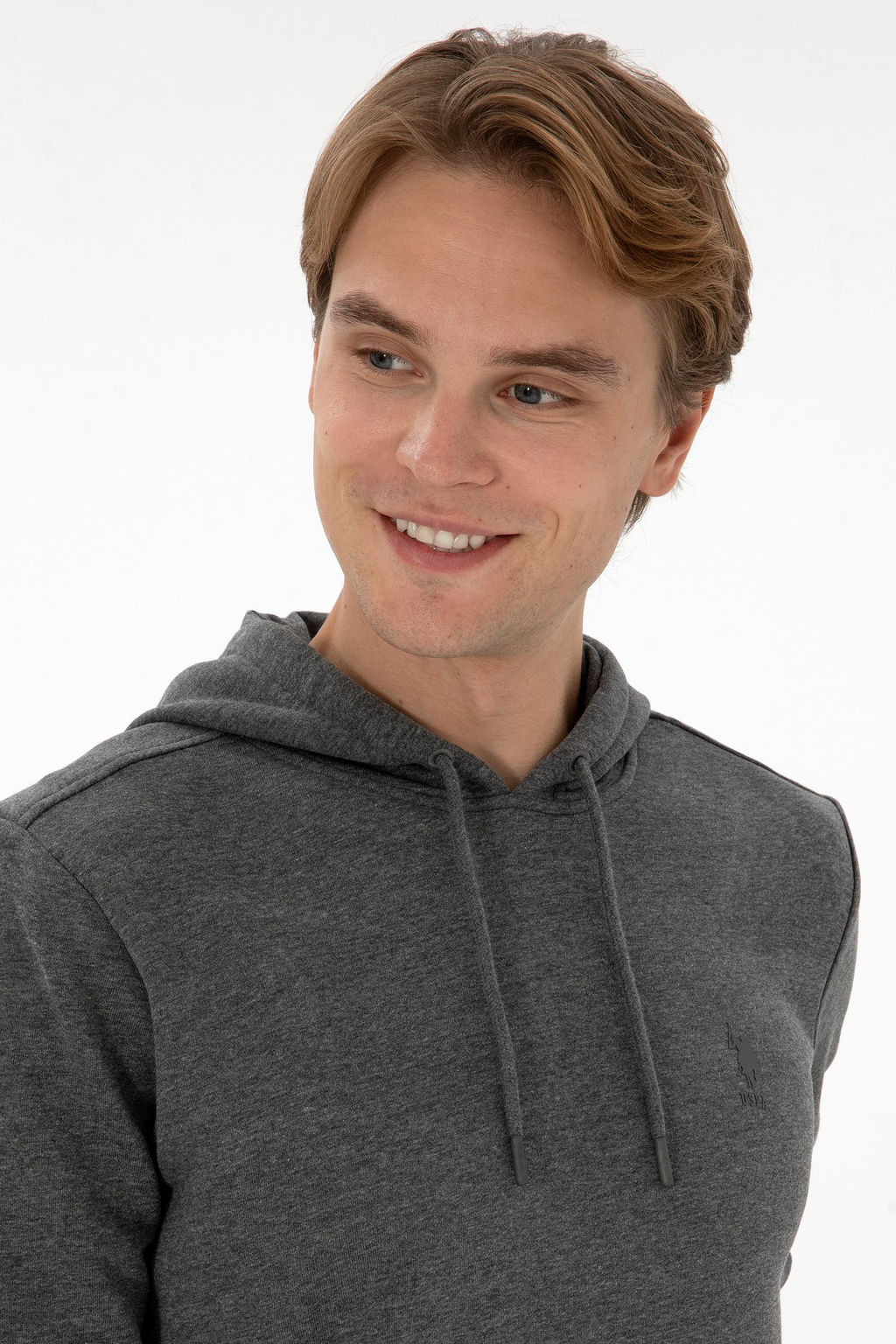 Erkek Antrasit Melanj Basic Sweatshirt Sepette S_rpriz _ndirim - U.s. polo assn фото 2