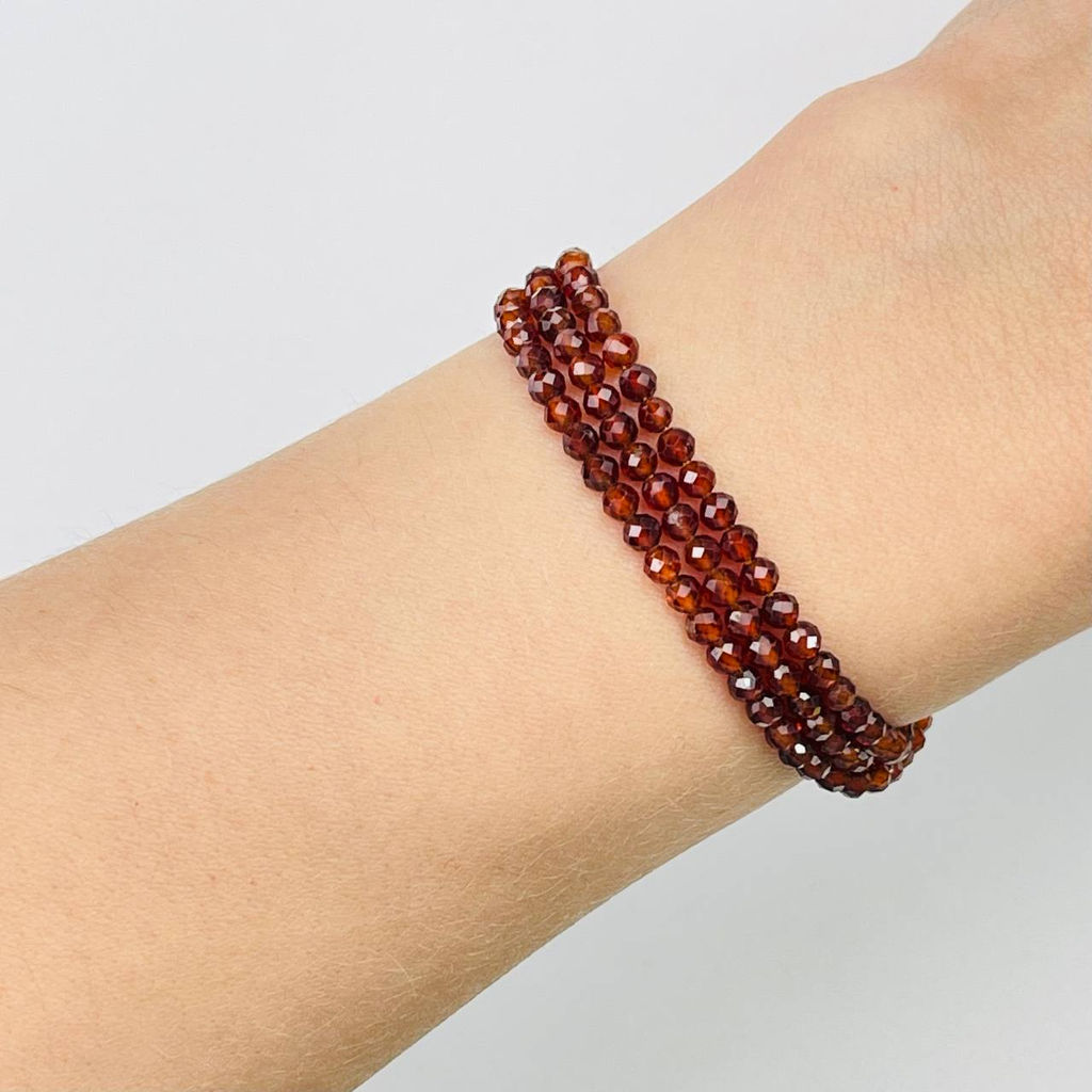 Бусины для украшений из Граната "Спессартин" (130 бусин)