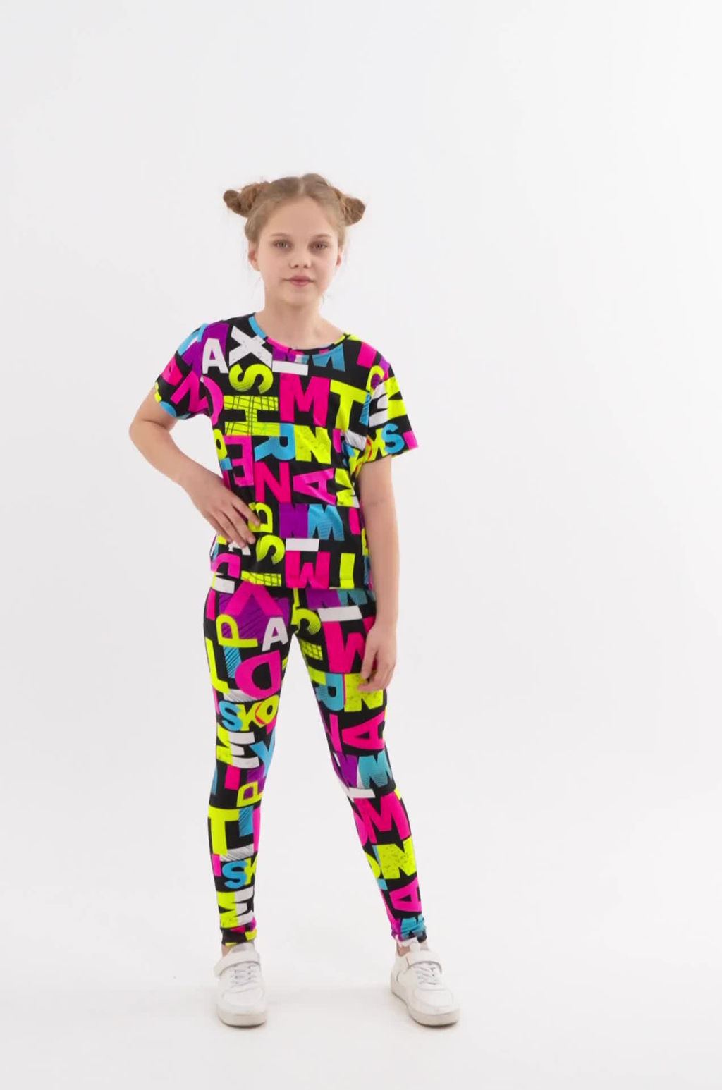 Летний костюм из бамбука для девочки Happyfox