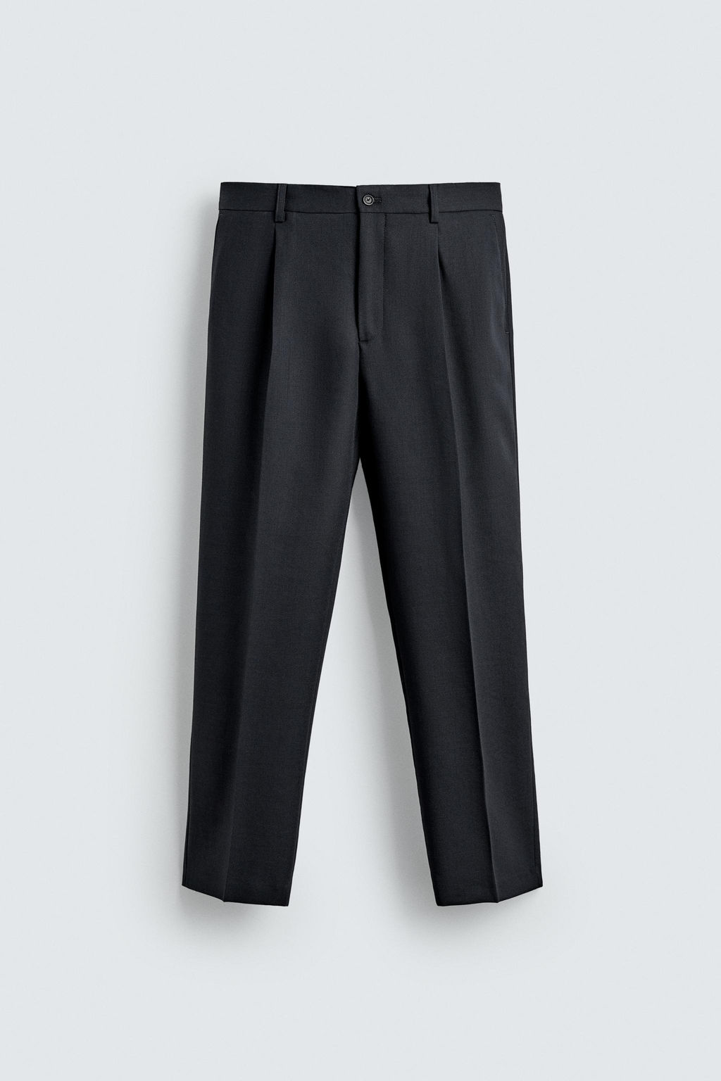 PANTAL?N REGULAR FIT 100% LANA / Azul