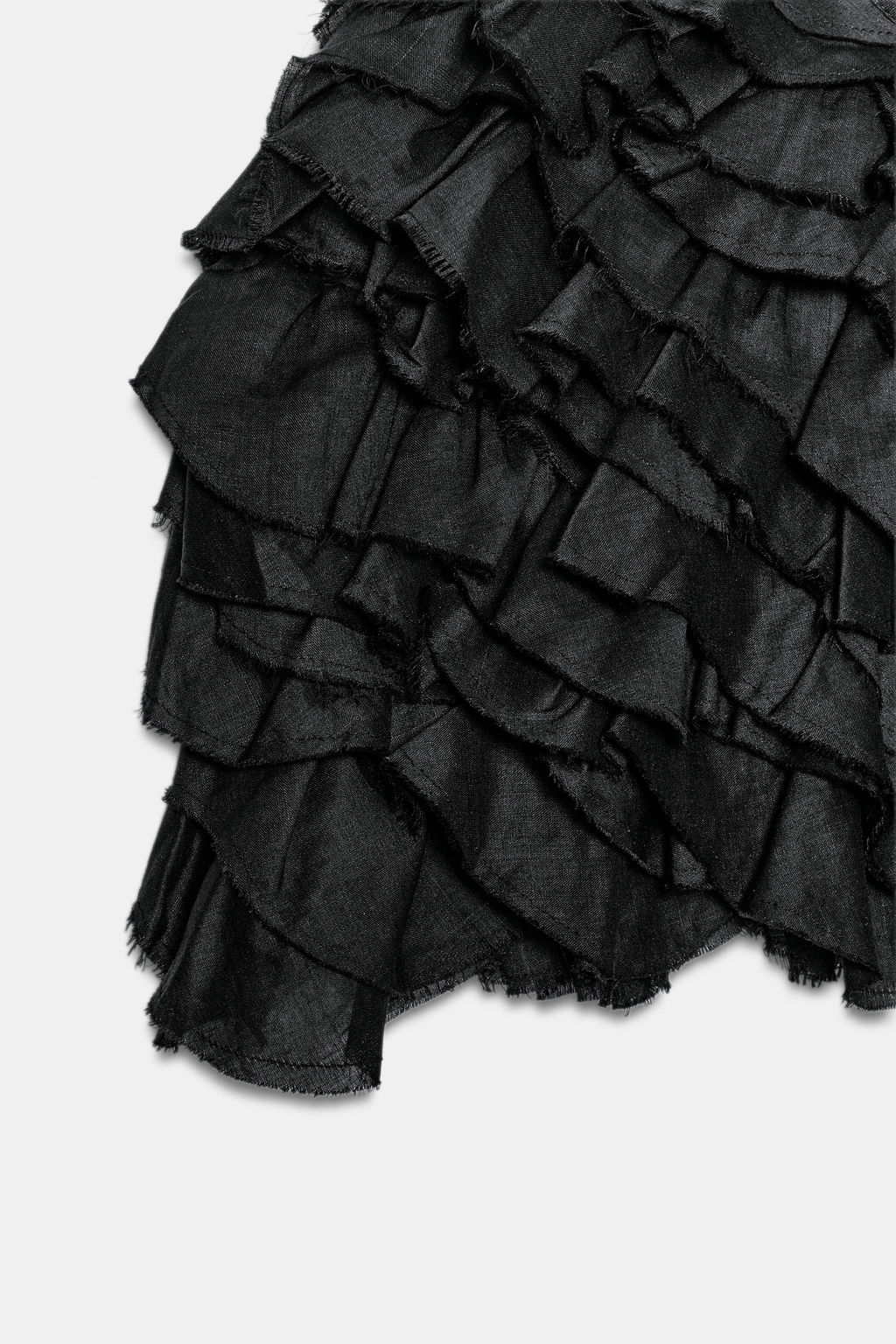 TOP VOLANTES CON RAMIO ZW COLLECTION / Negro