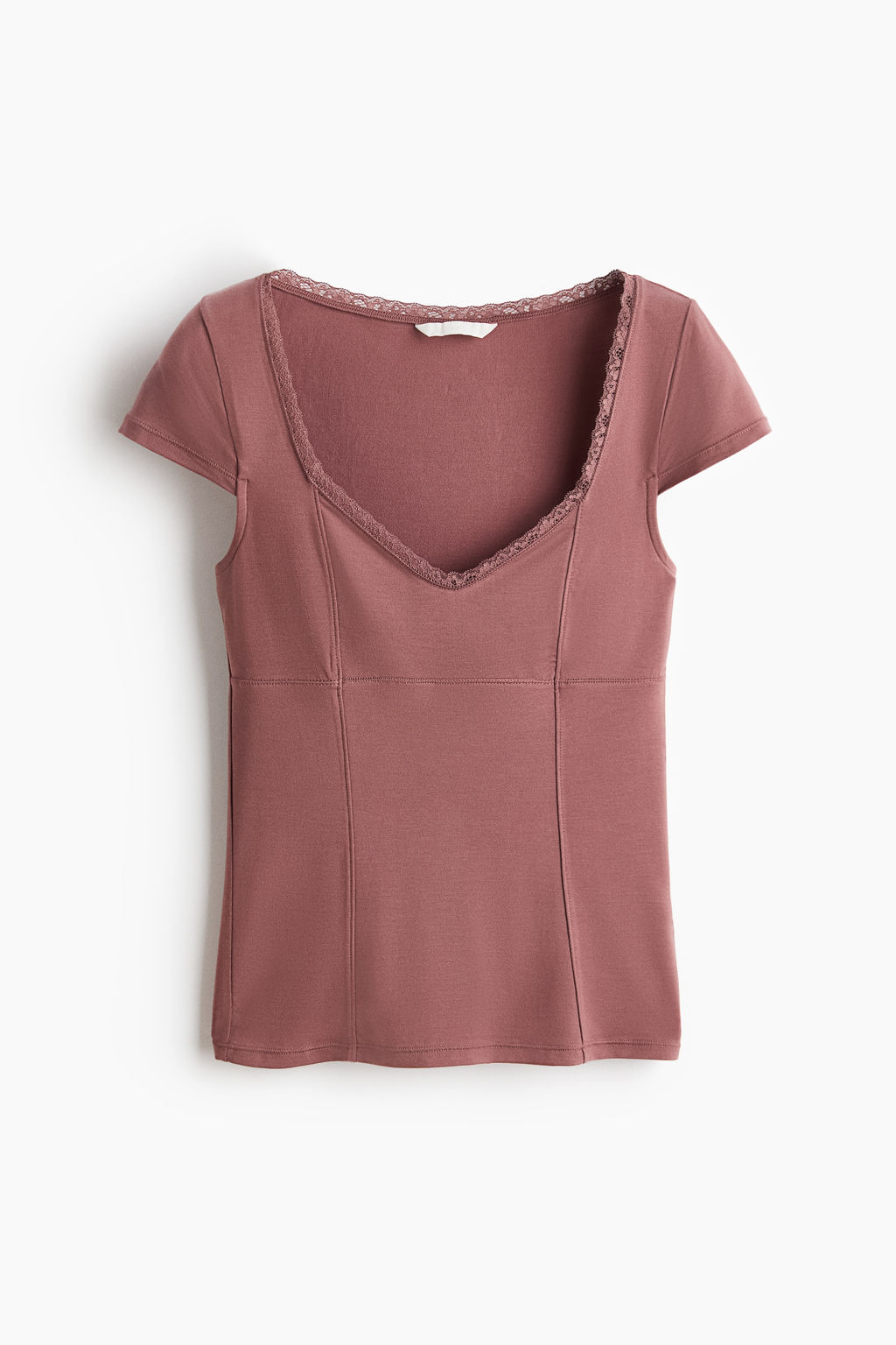 Top con ribete de encaje - H&m фото 3