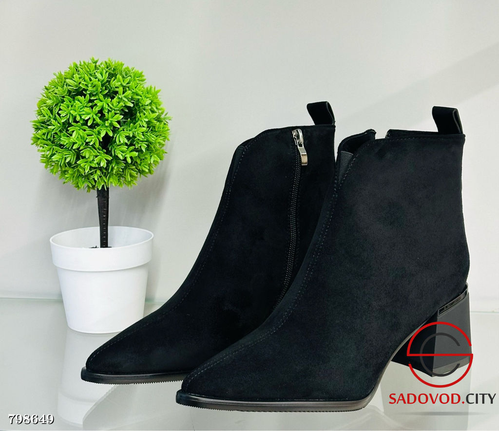Сапоги женские зимние замшевые