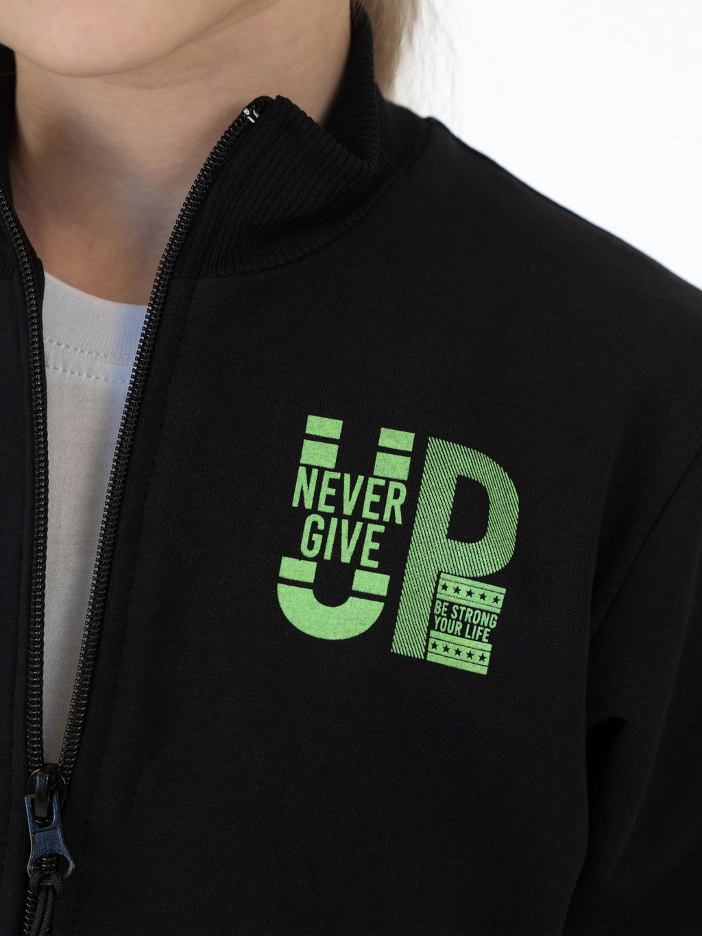 Костюм детский черный &amp;quot;не сдавайся&amp;quot; 7062п (116, 60)