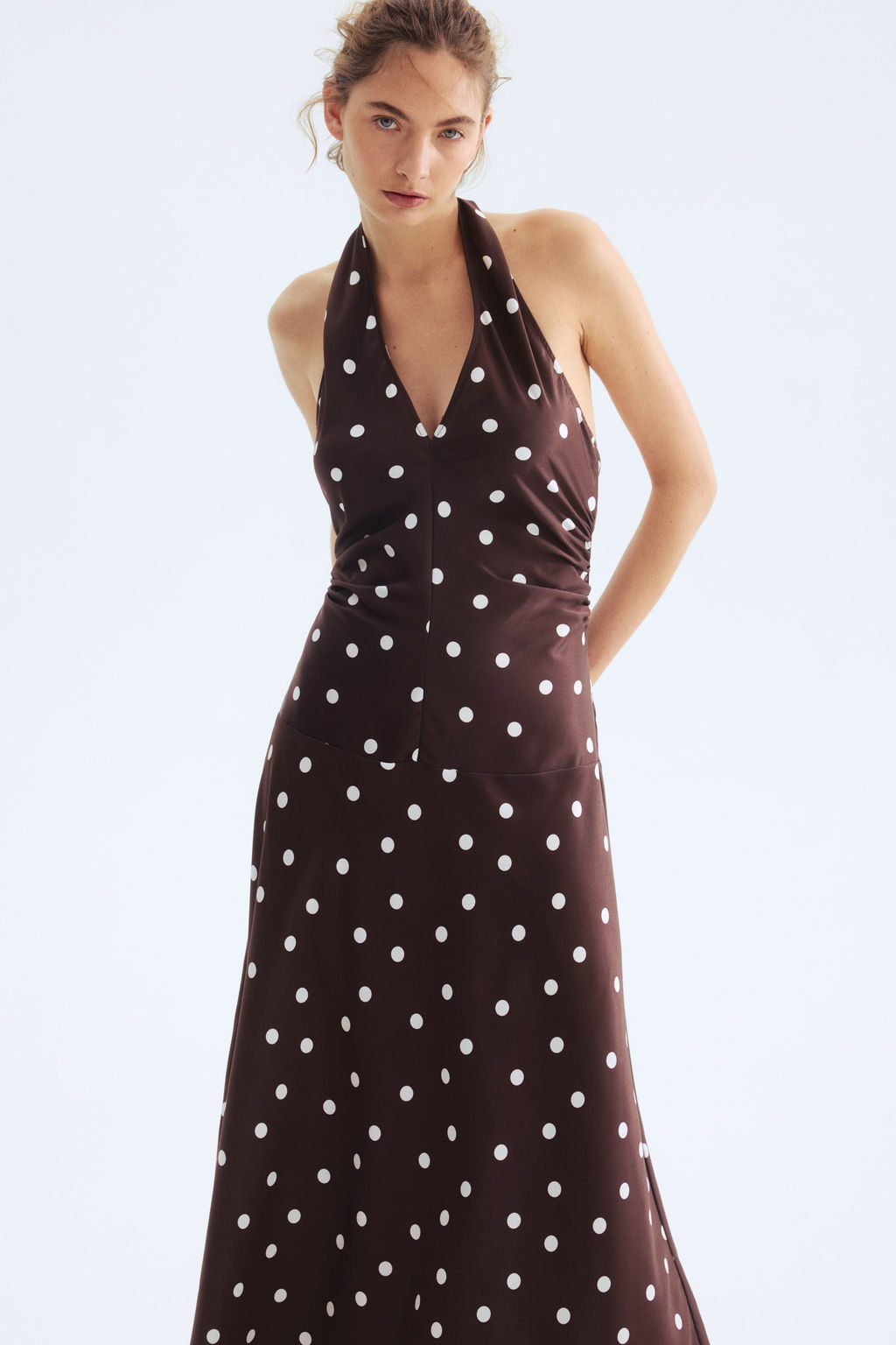 Draped halterneck dress - H&m фото 2