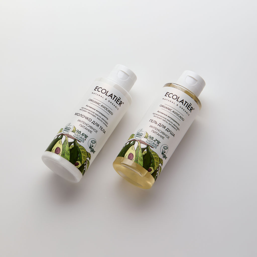 Ecolatier Подарочный набор "ЛЮБИМЫЙ АВОКАДО" (гель для душа + молочко для тела) 300мл