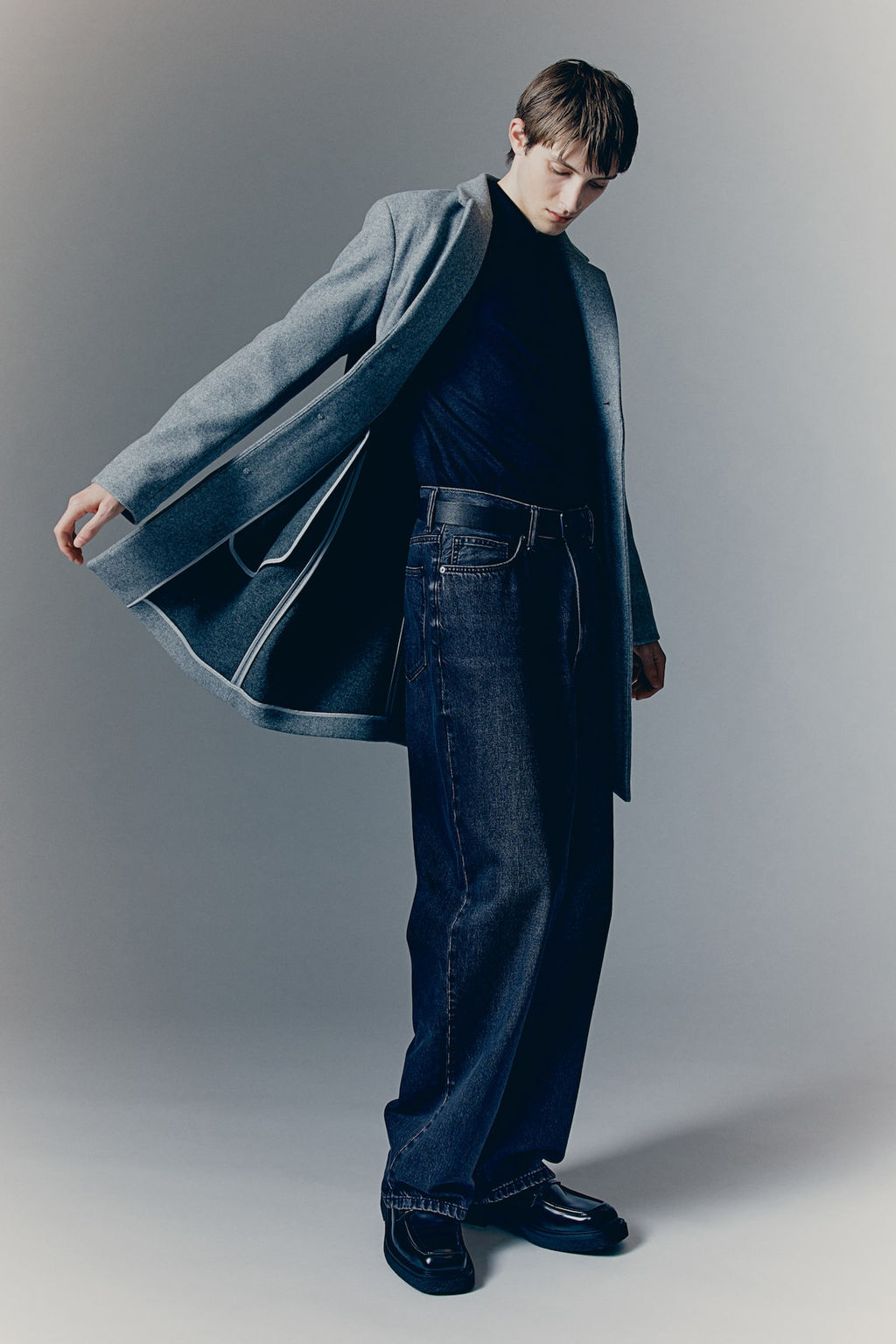 Abrigo en mezcla de lana Slim Fit - H&m фото 5