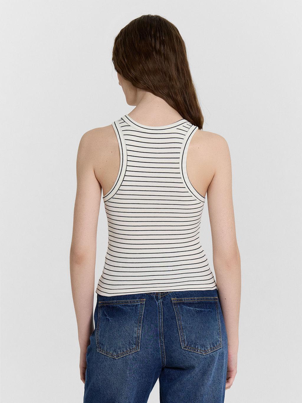 Топ женский Mark Formelle из хлопка с эластаном в полоску  фото 2