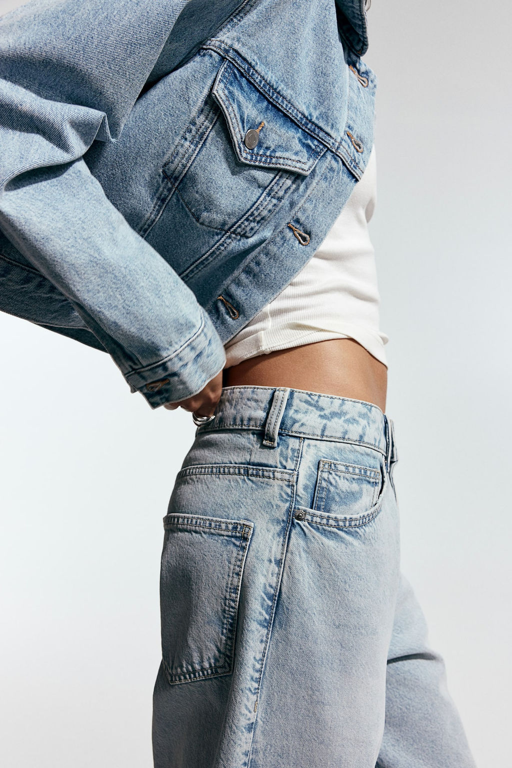 Baggy Regular Jeans - H&m фото 7