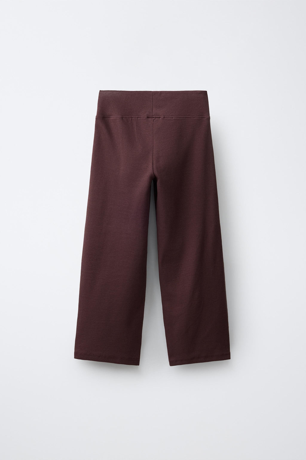CONJUNTO RIB TOP Y PANTALON STRAIGHT / Marr?n - Zara фото 7
