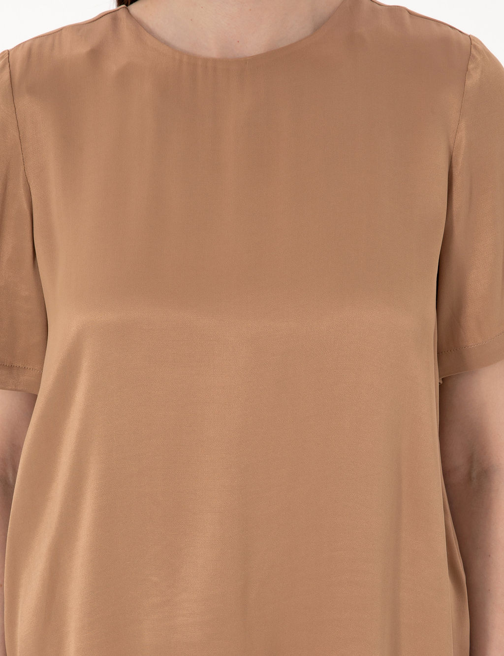 Kahverengi Comfort Fit Bluz