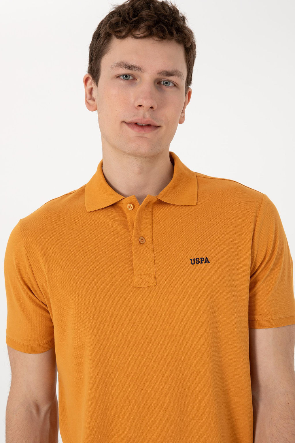 Erkek Regular Fit Polo Yaka Hardal Basic Ti__rt Sepette S_rpriz _ndirim - U.s. polo assn фото 2