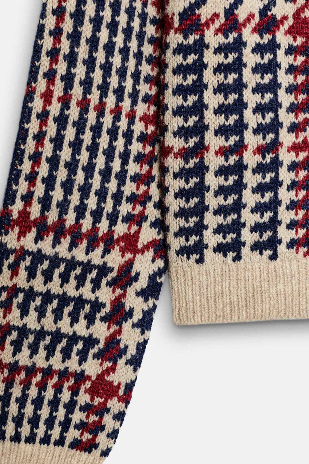 HOUNDSTOOTH WOOL JUMPER - Zara фото 9