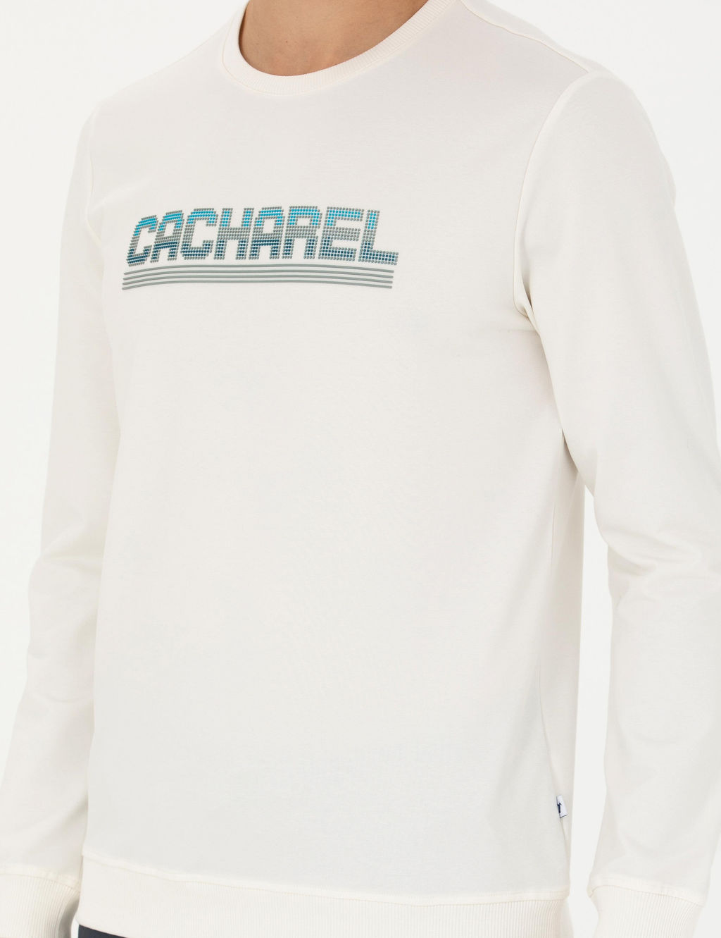 Толстовка с круглым вырезом цвета экрю - Cacharel фото 6
