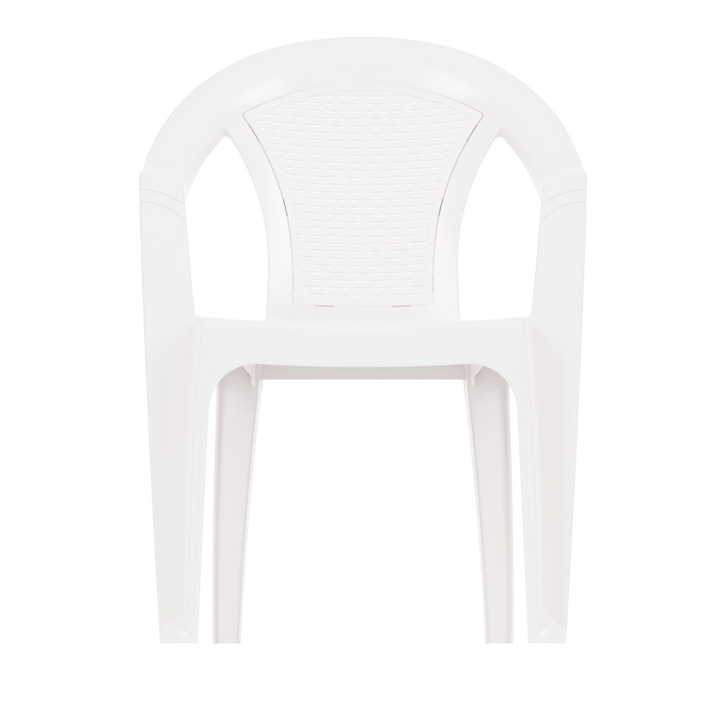 Кресло "Плетенка" (белый) М8536