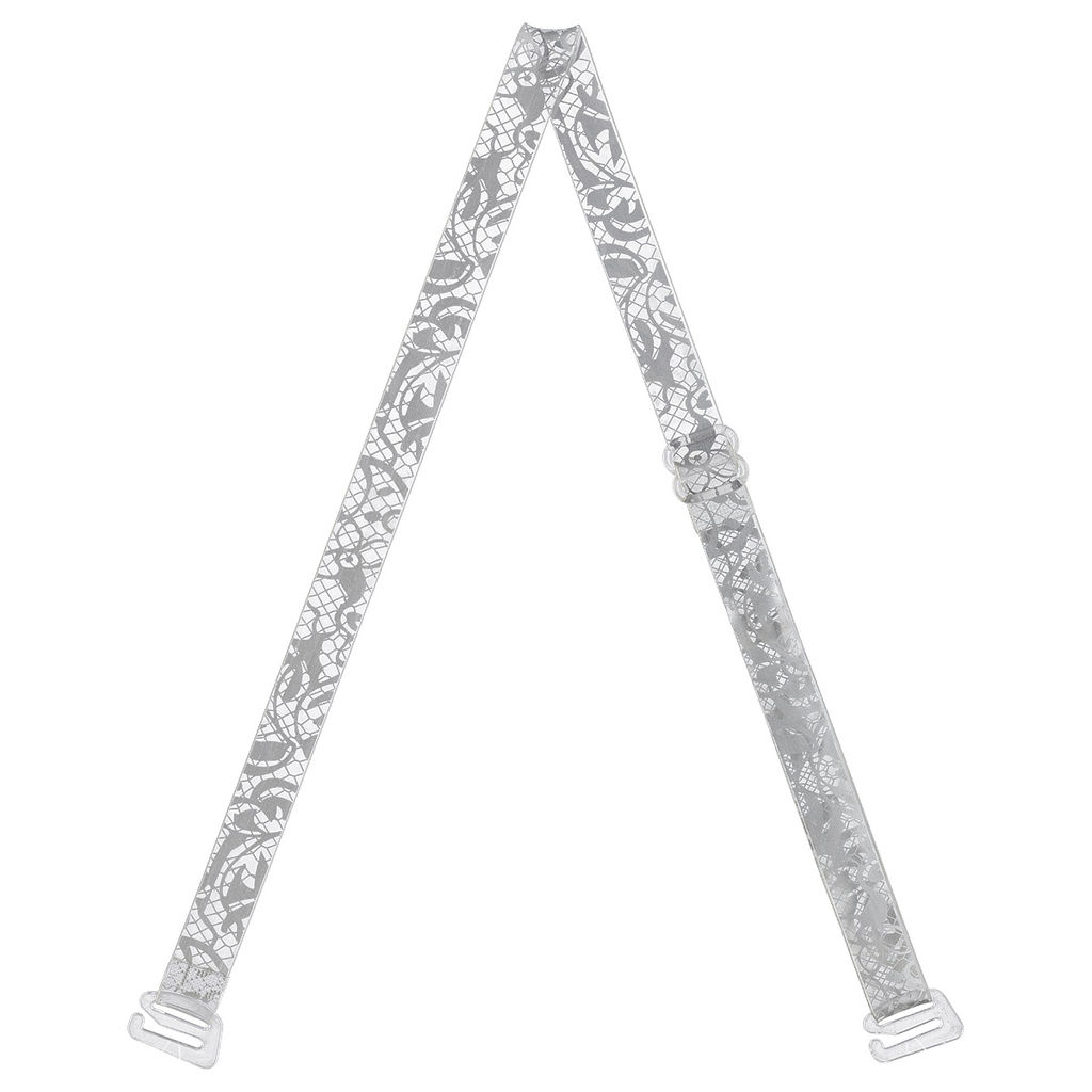 Бретели (пара) Gamma BR-1016 в пакете 10 мм 10 пар СК/Распродажа под серебро